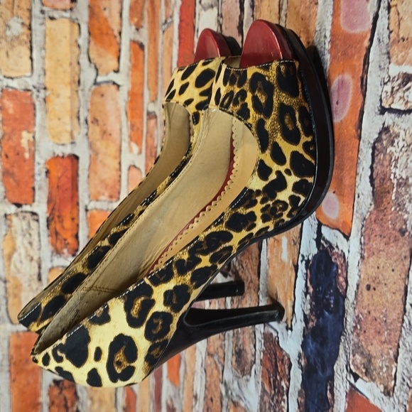 Rampage Animal Print Stiletto Heels Size 8M - Picture 1 of 6